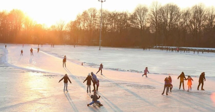 Schaatsen op natuurijs